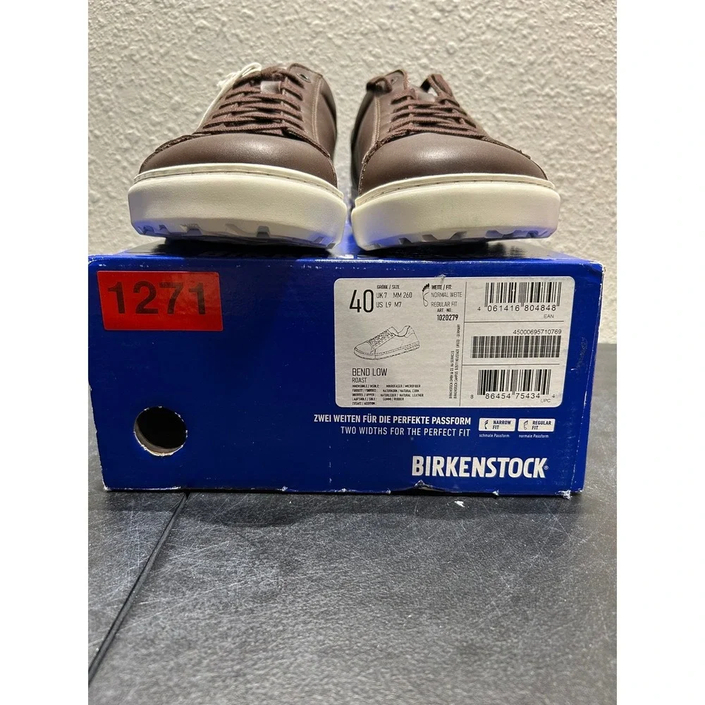 Birkenstock Bend Low Leather Roast Brown EU 42 US M9 L11 Men